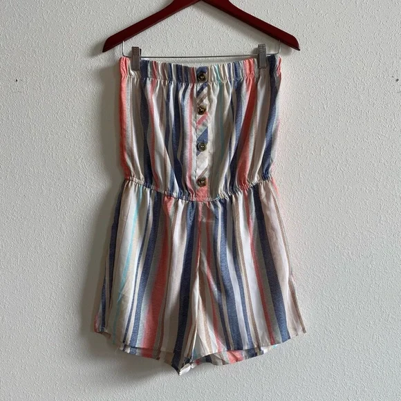 strapless romper - Picture 4 of 11